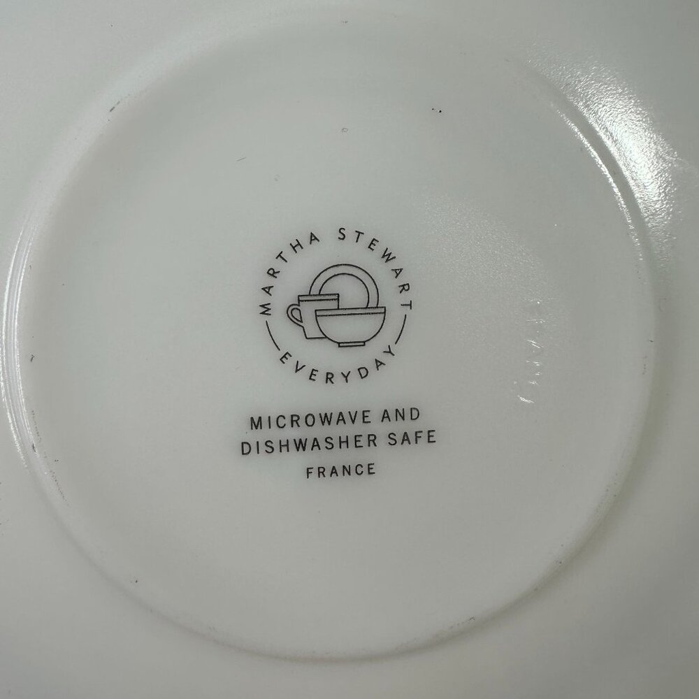 Martha Stewart Everyday Garden Trellis Blue & White Saucer Plate - Picture 2 of 7
